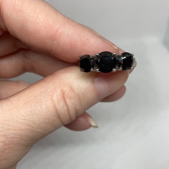 Simulated diamond & black diamond rings J-38 - Picture 5 of 11